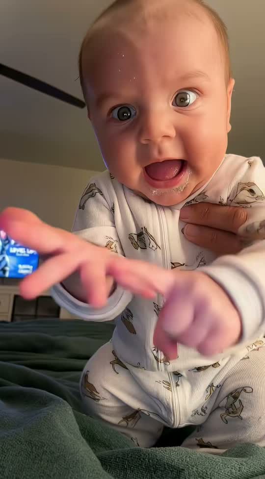 A real frame from the reaction dance TikTok post